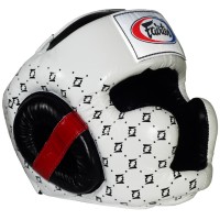 Fairtex HG10 Боксерский Шлем Тайский Бокс "Super Sparring" Белый